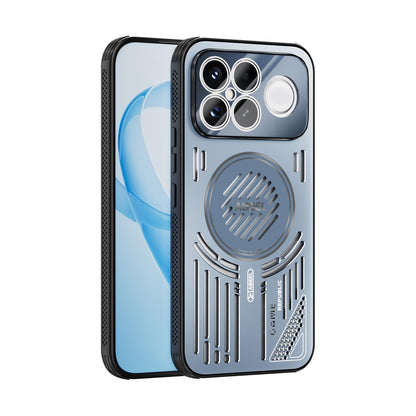 For Redmi K90 Pro Max/Poco F8 Ultra ABEEL Ice Fox Series Magsafe Heat Sink Cooling Phone Case(Blue)