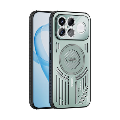 For Redmi K90 Pro Max/Poco F8 Ultra ABEEL Ice Fox Series Magsafe Heat Sink Cooling Phone Case(Light Green)
