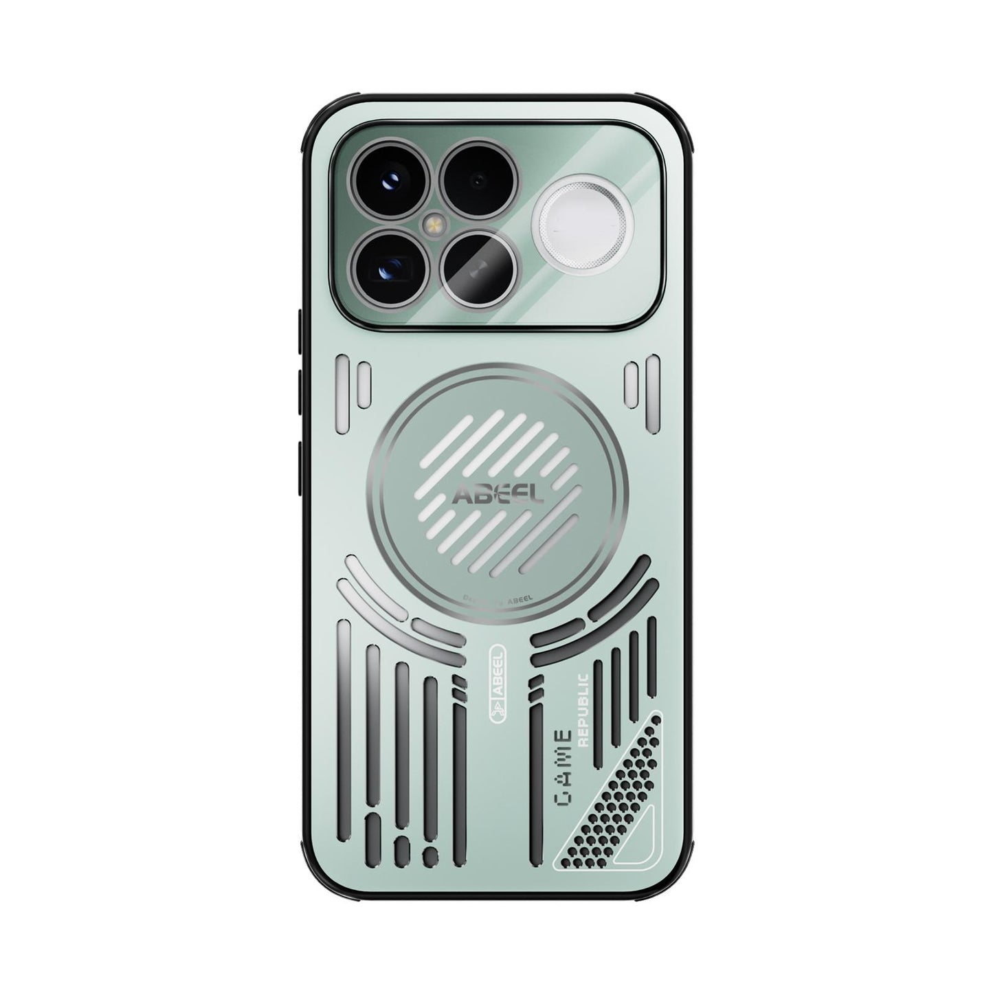 For Redmi K90 Pro Max/Poco F8 Ultra ABEEL Ice Fox Series Magsafe Heat Sink Cooling Phone Case(Light Green)
