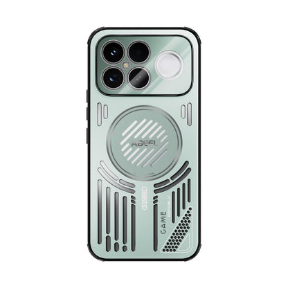 For Redmi K90 Pro Max/Poco F8 Ultra ABEEL Ice Fox Series Magsafe Heat Sink Cooling Phone Case(Light Green)