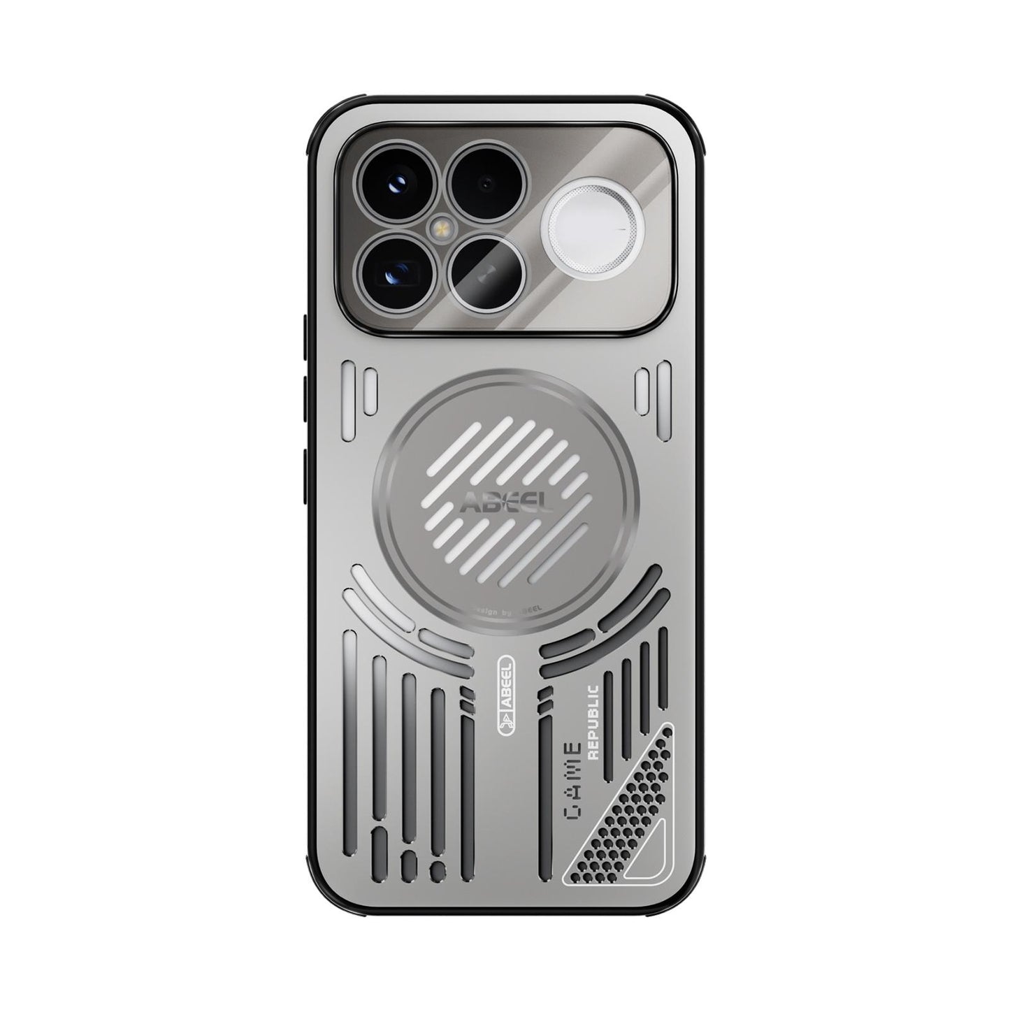 For Redmi K90 Pro Max/Poco F8 Ultra ABEEL Ice Fox Series Magsafe Heat Sink Cooling Phone Case(Titanium Gray)
