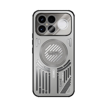 For Redmi K90 Pro Max/Poco F8 Ultra ABEEL Ice Fox Series Magsafe Heat Sink Cooling Phone Case(Titanium Gray)