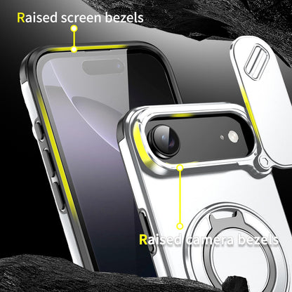 For iPhone Air Sliding Camshield Ring Holder Phone Case - Silver - EDA008462103G