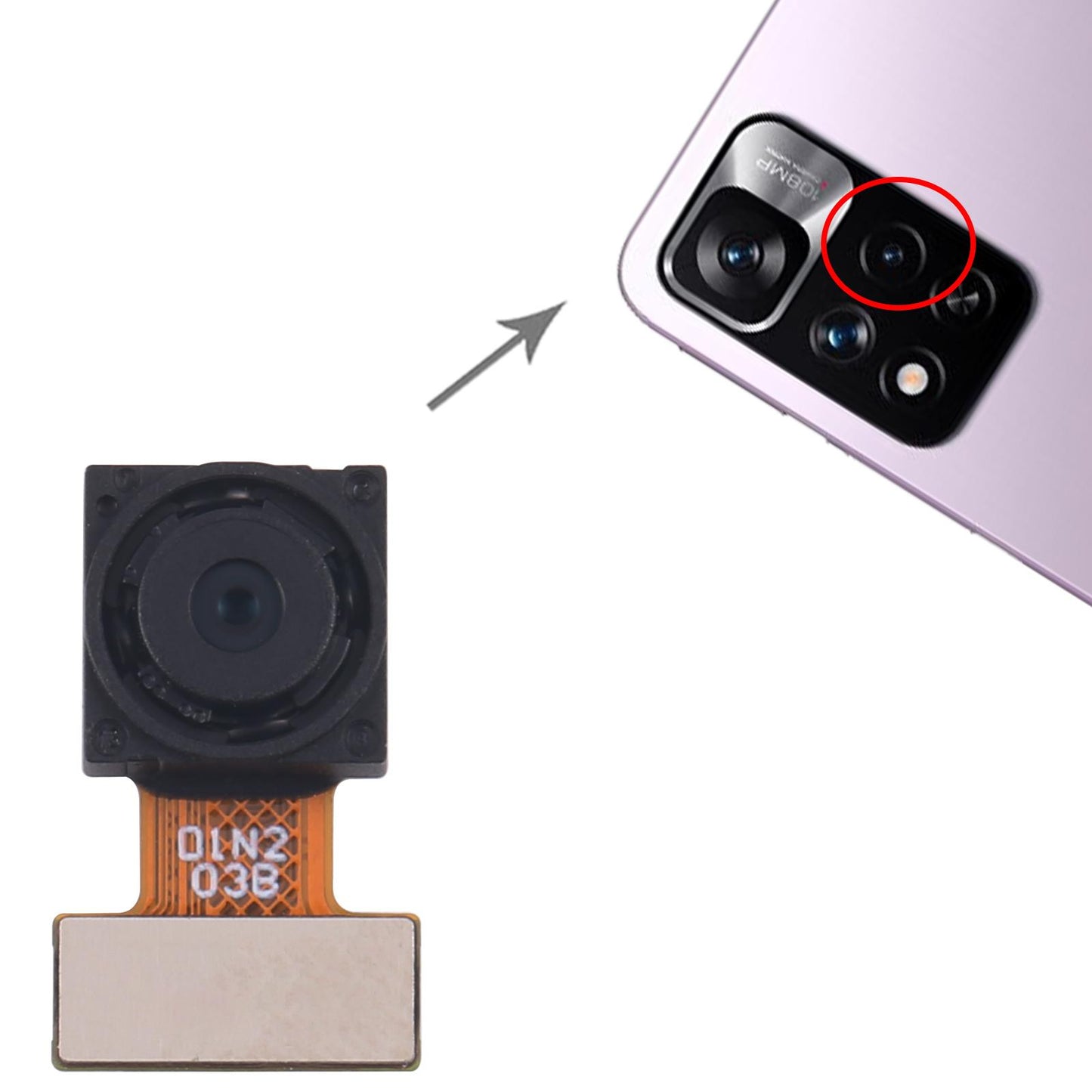 For Xiaomi Redmi Note 11E Pro 5G Original Back Facing Portrait Camera