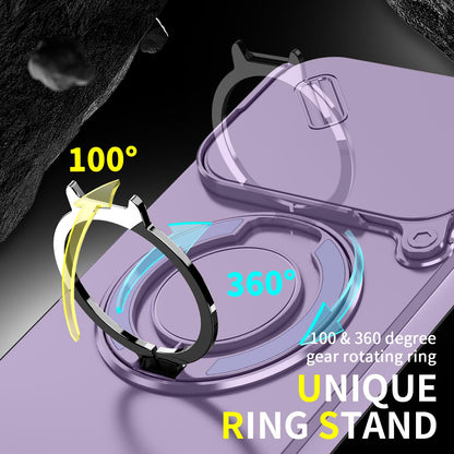 For Infinix Note 60 / 60 Pro 5G Sliding Camshield Ring Holder Phone Case - Purple - EDA008475602B