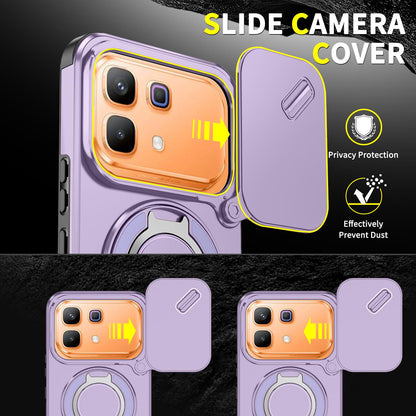 For Infinix Note 60 / 60 Pro 5G Sliding Camshield Ring Holder Phone Case - Purple - EDA008475602B