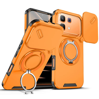 For Infinix Note 60 / 60 Pro 5G Sliding Camshield Ring Holder Phone Case - Orange - EDA008475602D