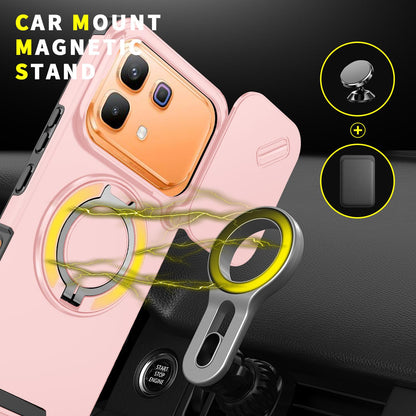 For Infinix Note 60 / 60 Pro 5G Sliding Camshield Ring Holder Phone Case - Pink - EDA008475602E