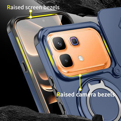 For Infinix Note 60 / 60 Pro 5G Sliding Camshield Ring Holder Phone Case - Blue - EDA008475602F