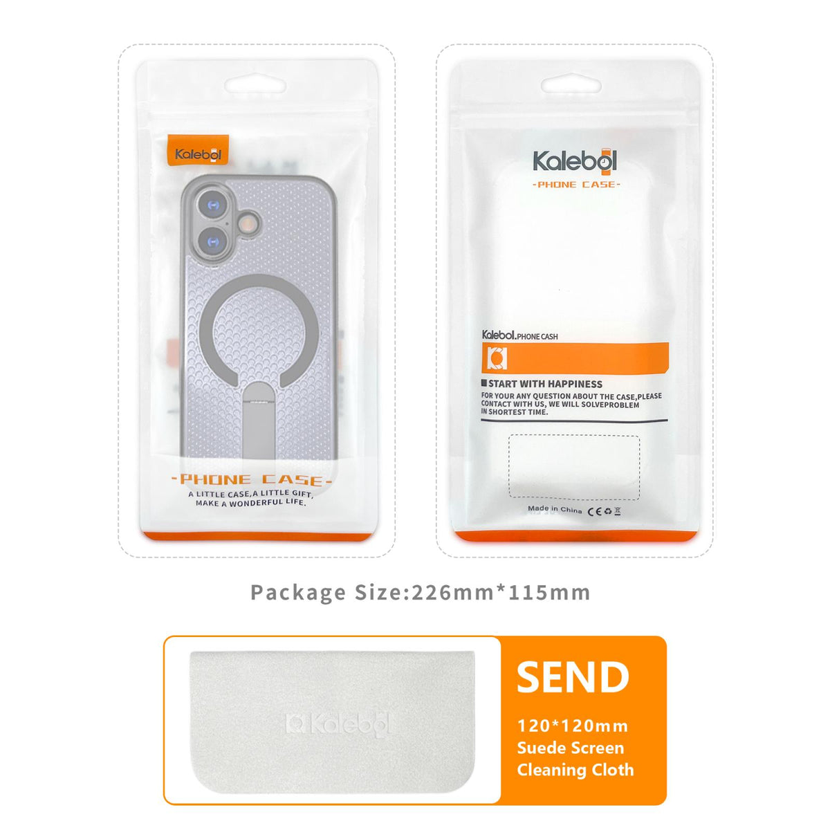 For Galaxy A27 5G kalebol Honeycomb Cooling MagSafe Holder Phone Case - Black - EDA008482415A
