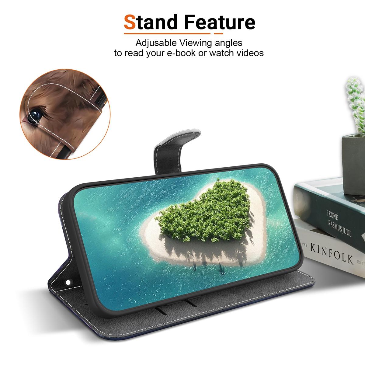 For Redmi K90 / Xiaomi Poco F8 Pro 5G Crystal Texture Colored Drawing Leather Phone Case - Calf - EDA008484438F