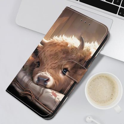For Redmi K90 / Xiaomi Poco F8 Pro 5G Crystal Texture Colored Drawing Leather Phone Case - Calf - EDA008484438F