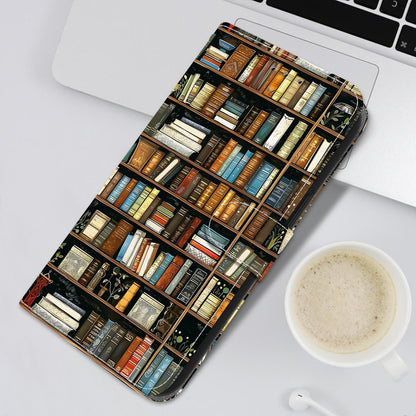 For Redmi K90 / Xiaomi Poco F8 Pro 5G Crystal Texture Colored Drawing Leather Phone Case - Bookshelf - EDA008484438H