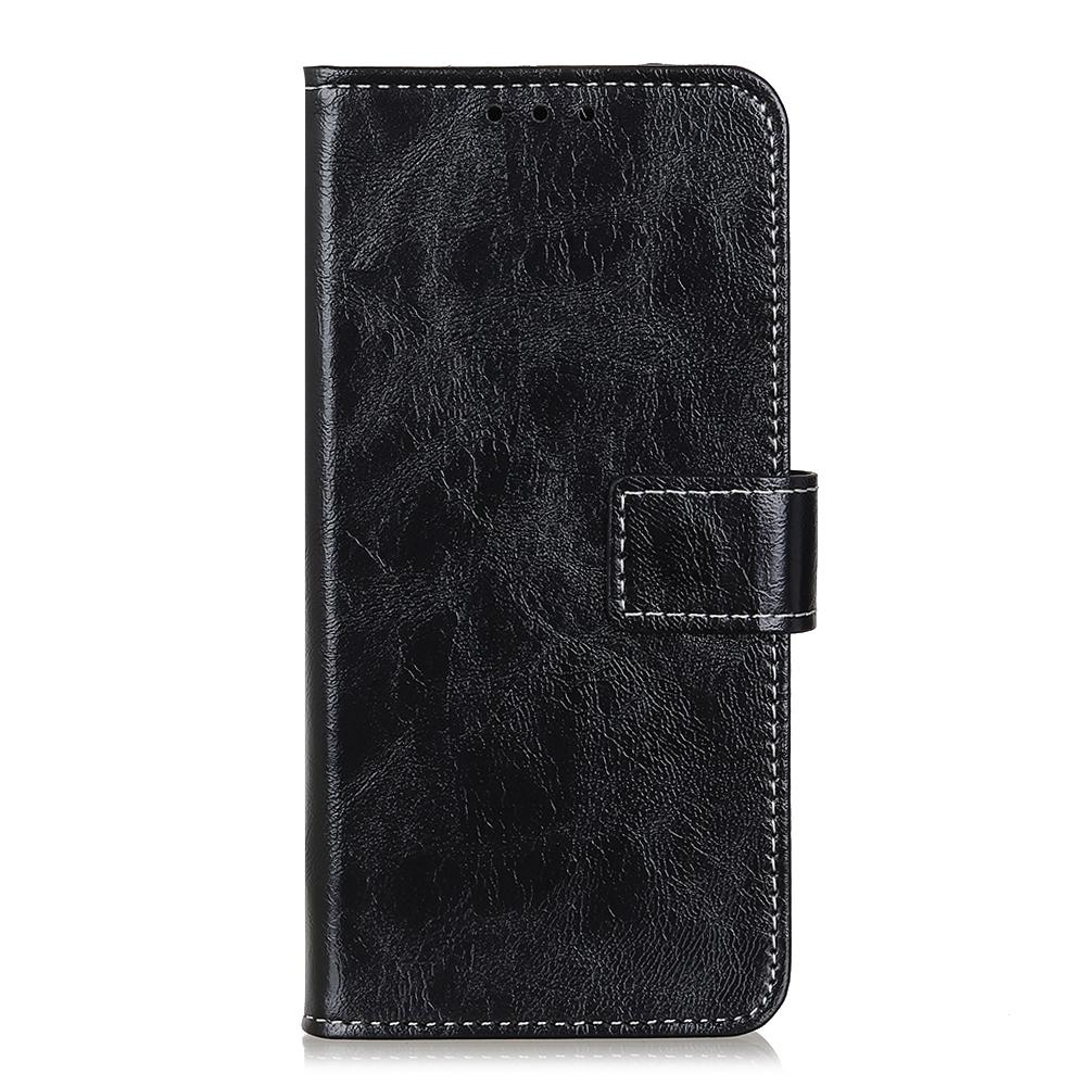 For Redmi K90 Pro Max/Poco F8 Ultra Retro Crazy Horse Texture Leather Phone Case(Black)
