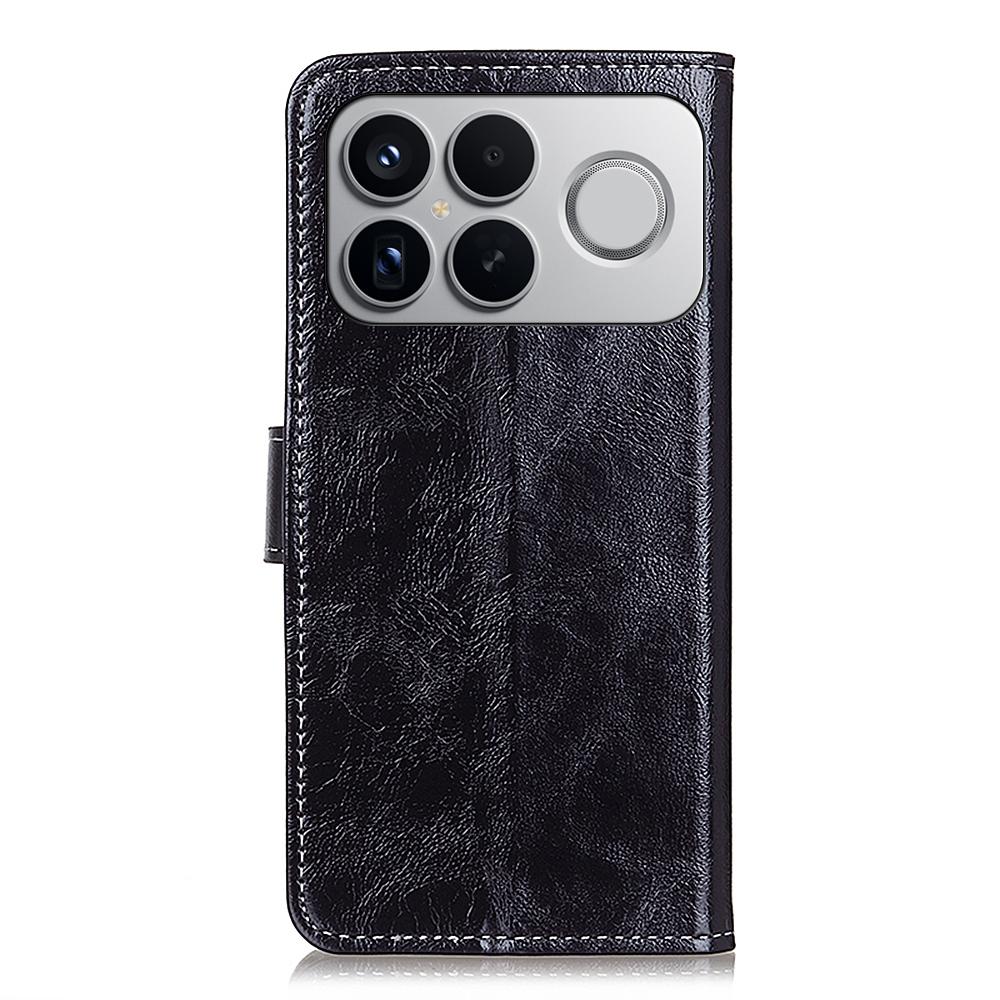 For Redmi K90 Pro Max/Poco F8 Ultra Retro Crazy Horse Texture Leather Phone Case(Black)