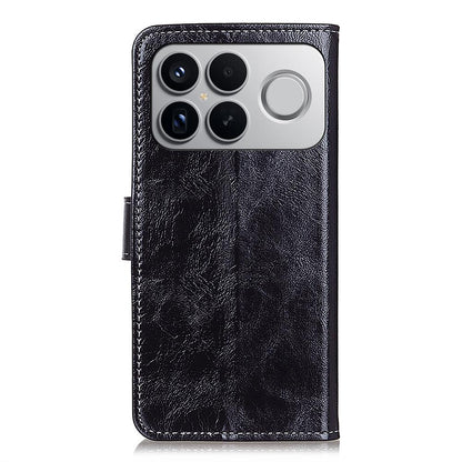 For Redmi K90 Pro Max/Poco F8 Ultra Retro Crazy Horse Texture Leather Phone Case(Black)