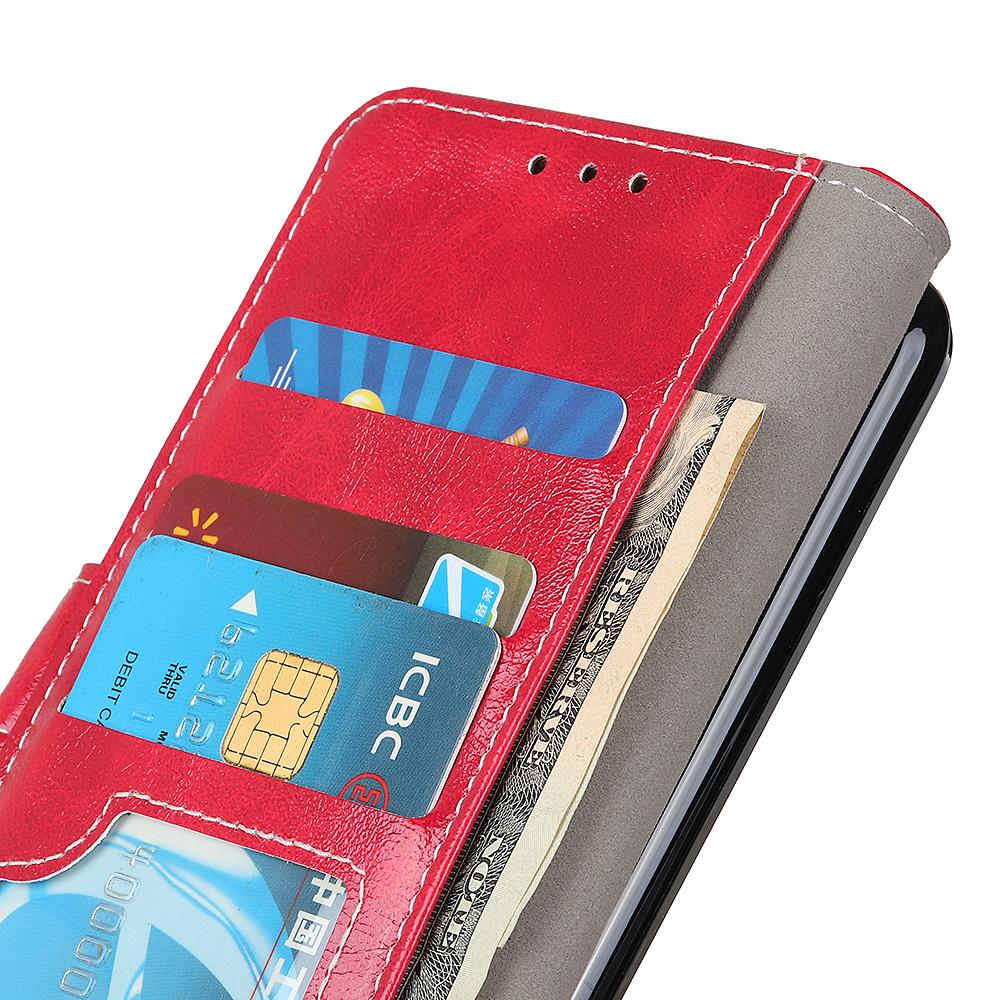 For Redmi K90 Pro Max/Poco F8 Ultra Retro Crazy Horse Texture Leather Phone Case(Red)
