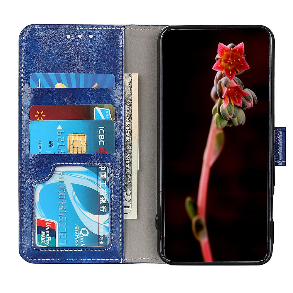 For Redmi K90 Pro Max/Poco F8 Ultra Retro Crazy Horse Texture Leather Phone Case(Blue)