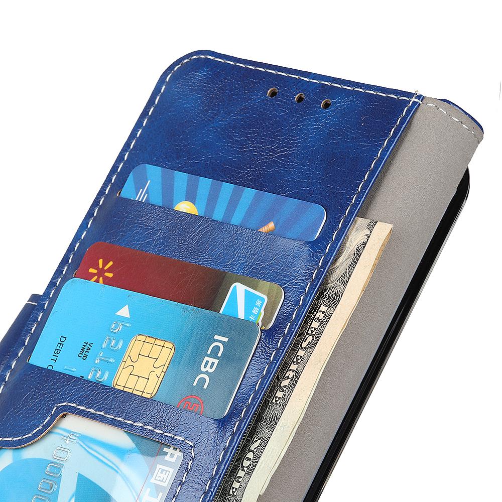 For Redmi K90 Pro Max/Poco F8 Ultra Retro Crazy Horse Texture Leather Phone Case(Blue)