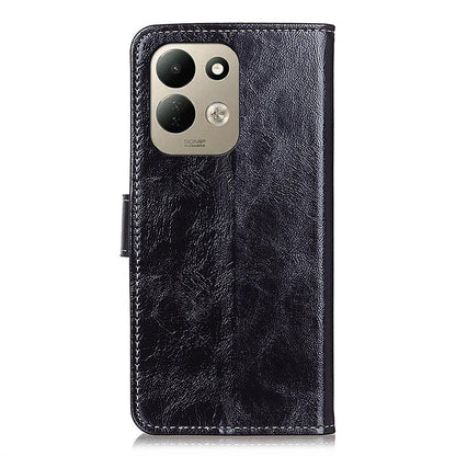 For Redmi 17 5G / 4G Global 170mm Retro Crazy Horse Texture Leather Phone Case - Black - EDA008494916A