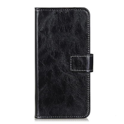 For Redmi K100 Pro 5G/Poco F9 Pro 5G Retro Crazy Horse Texture Leather Phone Case - Black - EDA008494918A