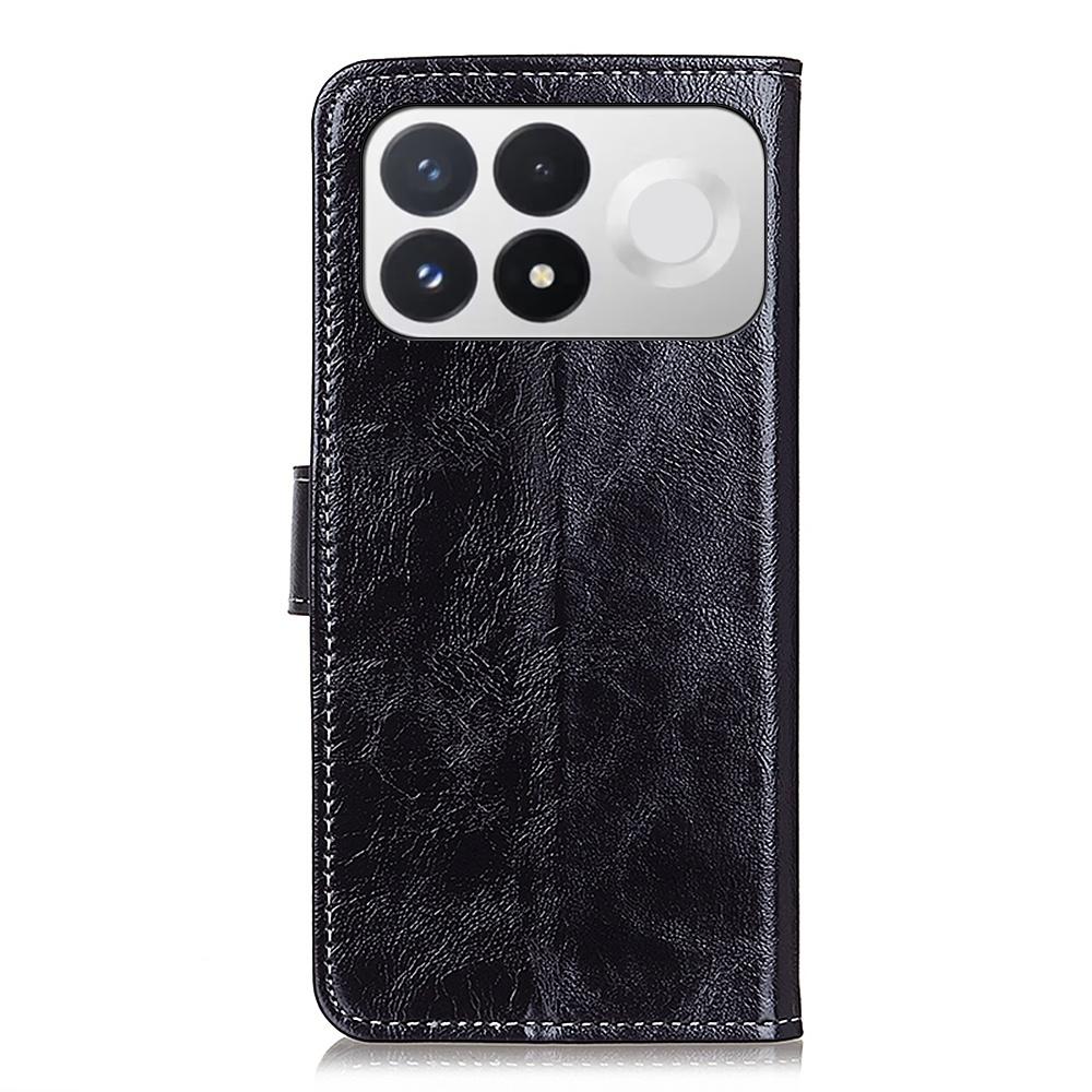 For Redmi K100 Pro 5G/Poco F9 Pro 5G Retro Crazy Horse Texture Leather Phone Case - Black - EDA008494918A