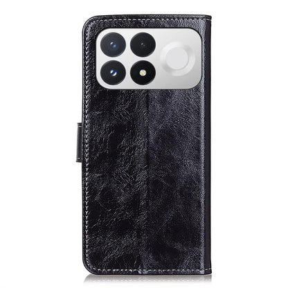 For Redmi K100 Pro 5G/Poco F9 Pro 5G Retro Crazy Horse Texture Leather Phone Case - Black - EDA008494918A