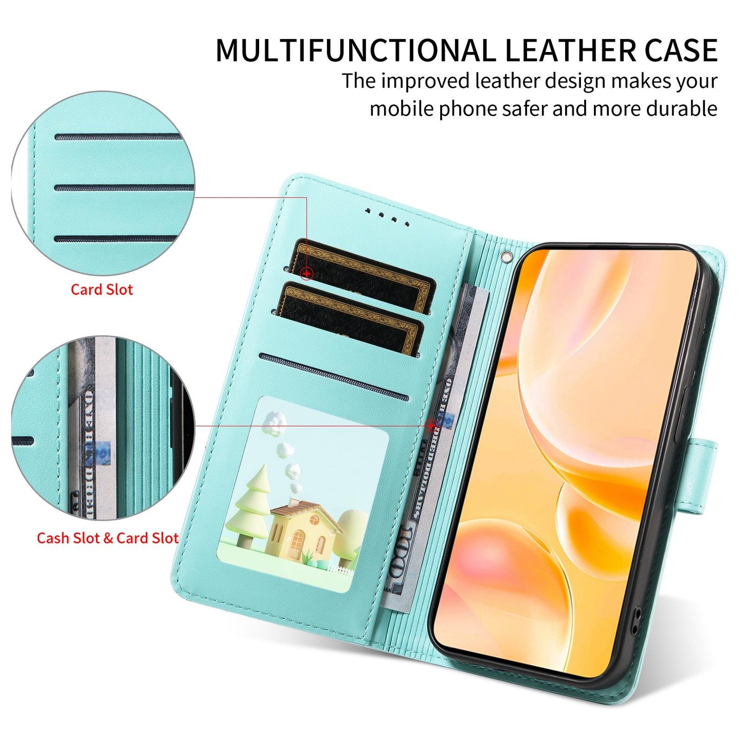 For Redmi K90 Pro Max / Poco F8 Ultra Embossed Heart Dog RFID Blocking Wallet Leather Phone Case(Green)
