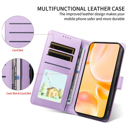 For Redmi K90 Pro Max / Poco F8 Ultra Embossed Heart Dog RFID Blocking Wallet Leather Phone Case(Purple)