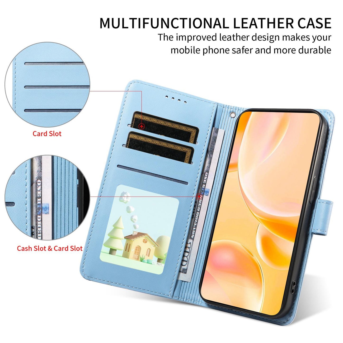 For Redmi K90 Pro Max / Poco F8 Ultra Embossed Heart Dog RFID Blocking Wallet Leather Phone Case(Sky Blue)