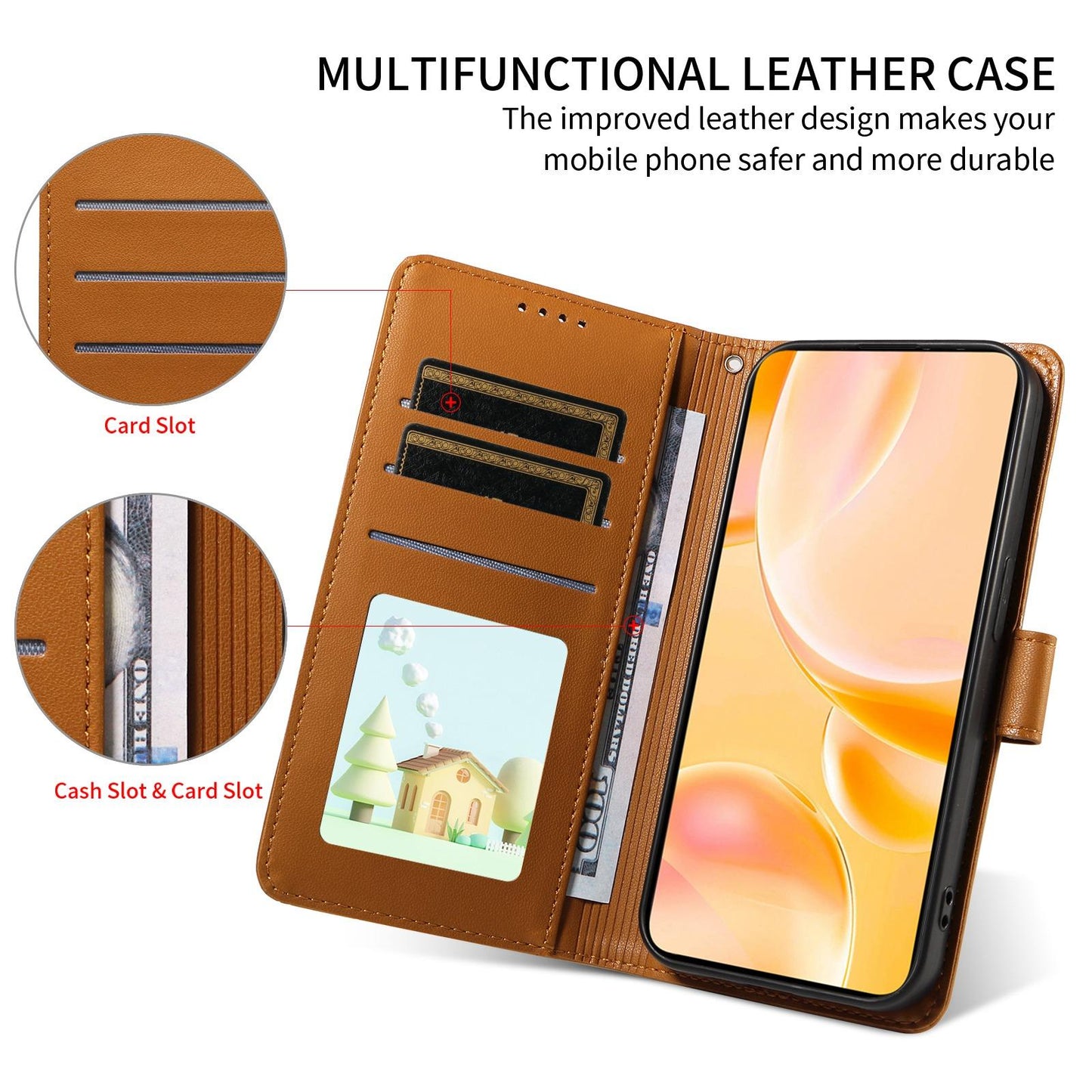 For Redmi K90 Pro Max / Poco F8 Ultra Embossed Heart Dog RFID Blocking Wallet Leather Phone Case(Brown)