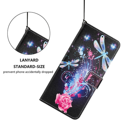 For Redmi K90 Pro Max / Poco F8 Ultra Color Drawing Pattern Leather Phone Case(Dragonfly)