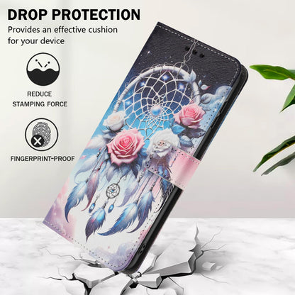 For Redmi K90 Pro Max / Poco F8 Ultra Color Drawing Pattern Leather Phone Case(Flower Wind Chime)