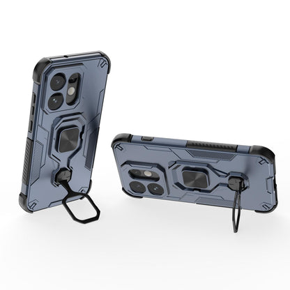 For OPPO Reno16 5G Global Metal Kickstand TPU Hybrid PC Phone Case - Blue - EDA008532902C