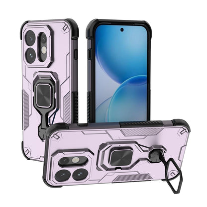 For OPPO Reno16 5G Global Metal Kickstand TPU Hybrid PC Phone Case - Purple - EDA008532902E