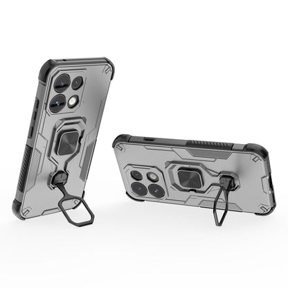 For OPPO Reno16 F 5G Metal Kickstand TPU Hybrid PC Phone Case - Grey - EDA008532904B