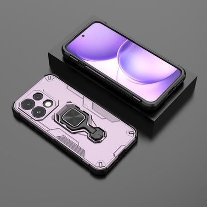 For OPPO Reno16 F 5G Metal Kickstand TPU Hybrid PC Phone Case - Purple - EDA008532904E