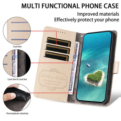 For Honor 600 Smart 5G Litchi Texture RFID Blocking 3-Card Wallet Leather Phone Case(Beige)