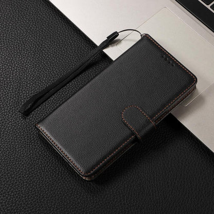 For Honor 600 Smart 5G Litchi Texture RFID Blocking 3-Card Wallet Leather Phone Case(Black)