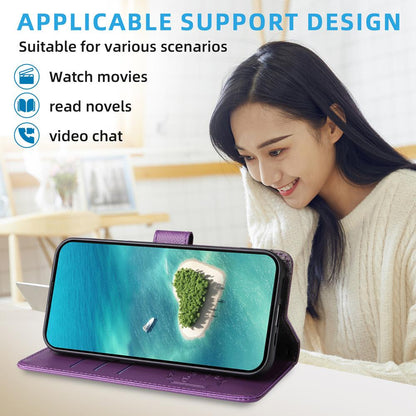 For Redmi K90 Pro Max / Poco F8 Ultra 5G Litchi Texture RFID Blocking 3-Card Wallet Leather Phone Case(Purple)