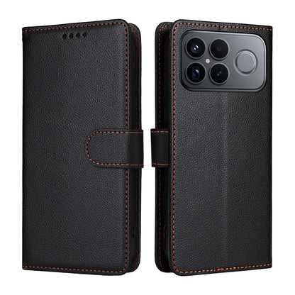 For Redmi K90 Pro Max / Poco F8 Ultra 5G Litchi Texture RFID Blocking 3-Card Wallet Leather Phone Case(Black)