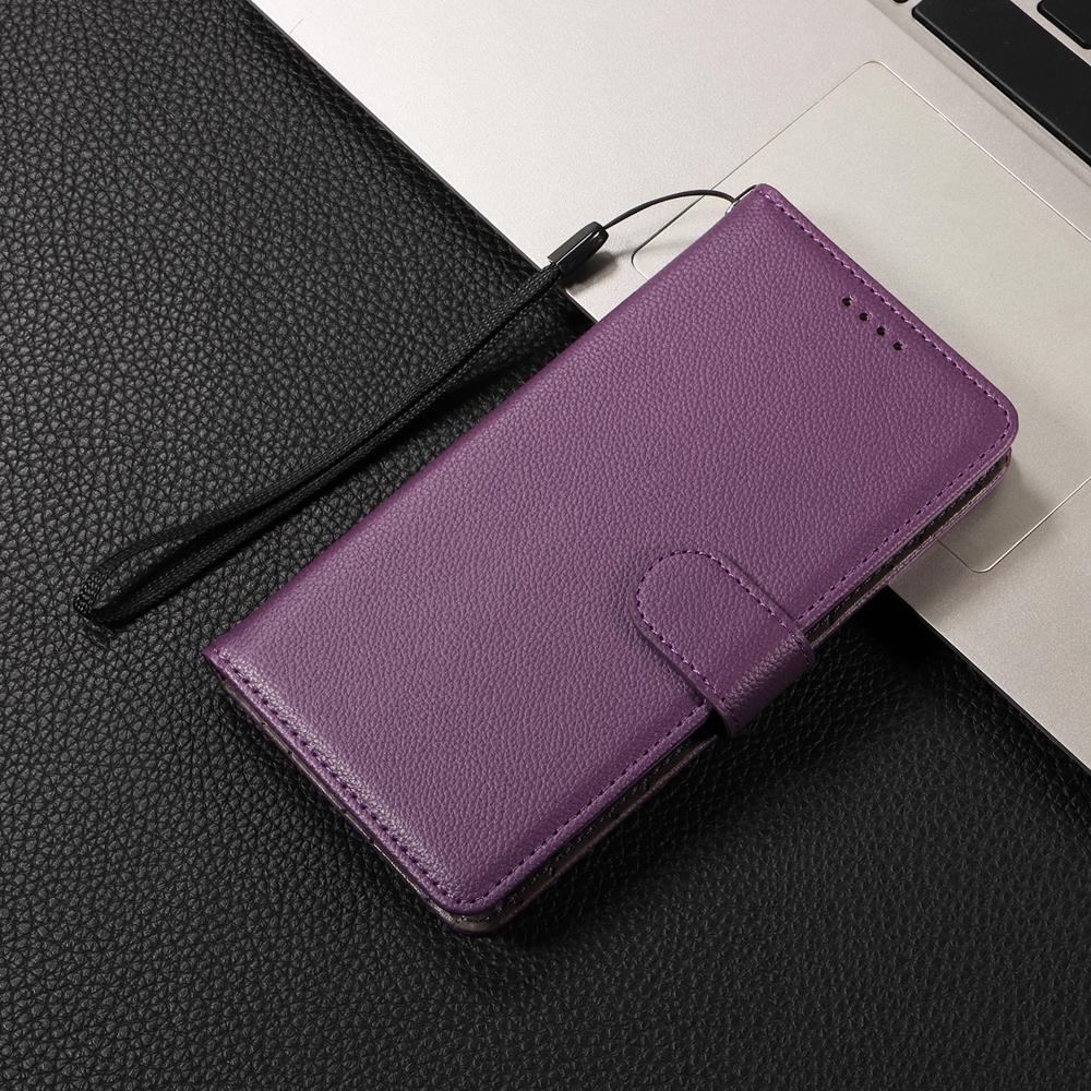 For Redmi 17 5G / 4G Global 170mm Litchi Texture RFID Blocking 3-Card Wallet Leather Phone Case(Purple)