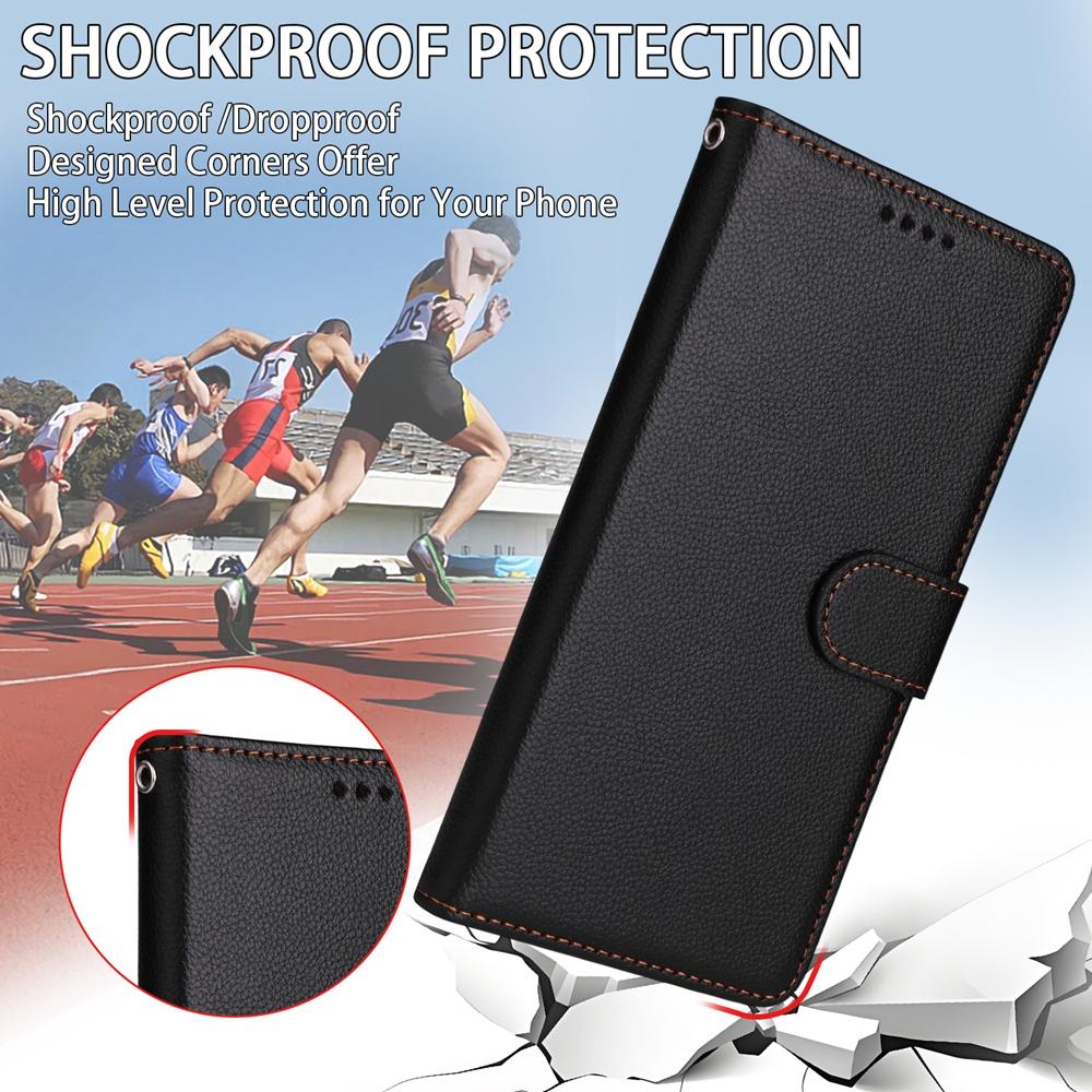 For Redmi Note 17 5G / 4G Global 171mm Litchi Texture RFID Blocking 3-Card Wallet Leather Phone Case(Black)