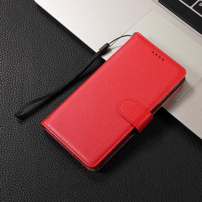 For Redmi Note 17 5G / 4G Global 171mm Litchi Texture RFID Blocking 3-Card Wallet Leather Phone Case(Red)