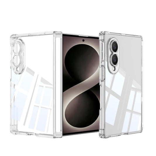 For Galaxy Z Fold8 5G GKK Magnetic Hinge Folding Airbag Full Cover Phone Case(Transparent)