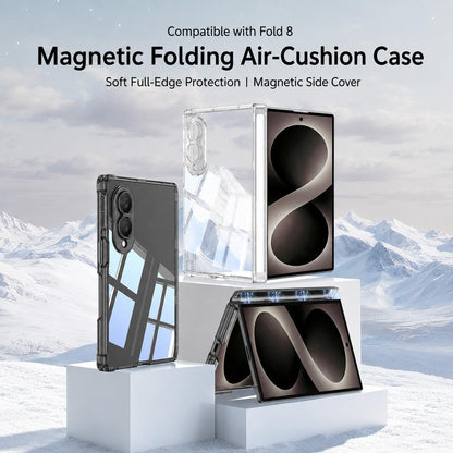 For Galaxy Z Fold8 5G GKK Magnetic Hinge Folding Airbag Full Cover Phone Case(Transparent)