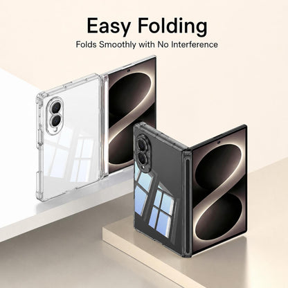 For Galaxy Z Fold8 5G GKK Magnetic Hinge Folding Airbag Full Cover Phone Case(Transparent)