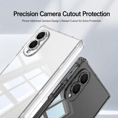 For Galaxy Z Fold8 5G GKK Magnetic Hinge Folding Airbag Full Cover Phone Case(Transparent)
