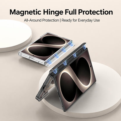 For Galaxy Z Fold8 5G GKK Magnetic Hinge Folding Airbag Full Cover Phone Case(Transparent)