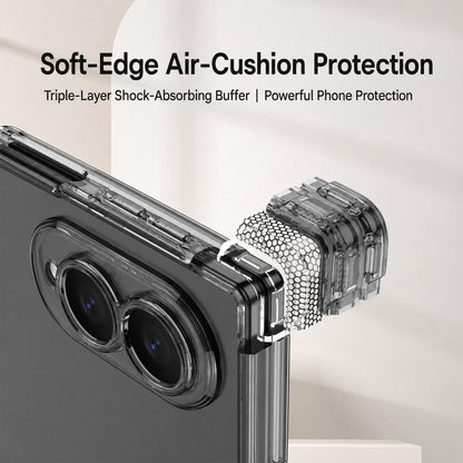 For Galaxy Z Fold8 5G GKK Magnetic Hinge Folding Airbag Full Cover Phone Case(Transparent)